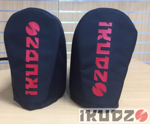 Muffs (mittens) for the steering wheel of a motorized towing vehicle, ski module, pusher module, IKUDZO premium quality